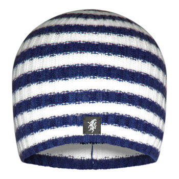 Cashmere Striped Beanie Hat In Rugby Colours, 9 of 12