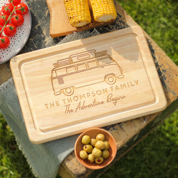 Personalised Campervan Chopping Board Travel Gift Home, 4 of 5
