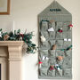 Personalised Green Gingham Advent Calendar Embroidered, thumbnail 1 of 12
