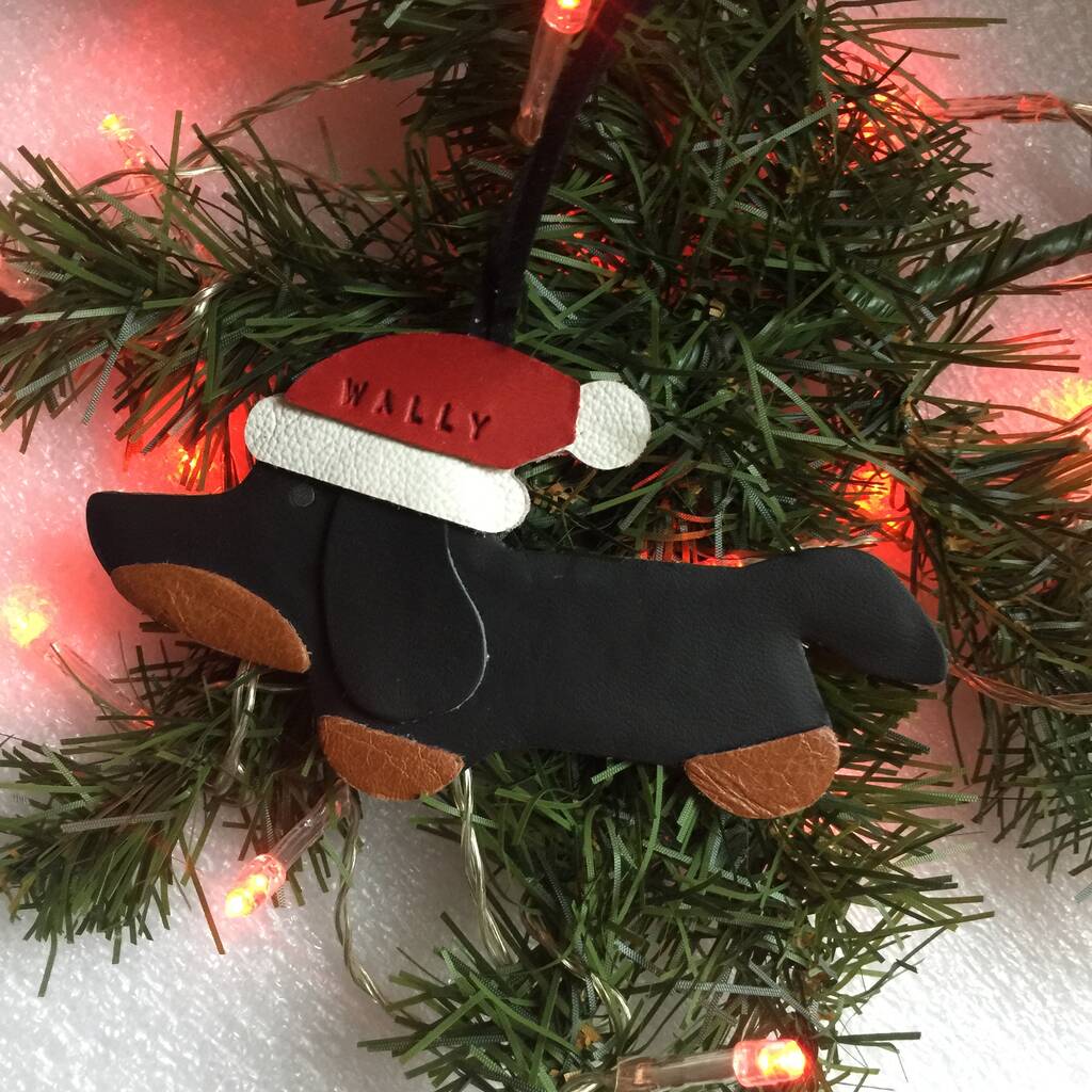 Personalised Dachshund Ornament Decoration By The Dogs Collars UK