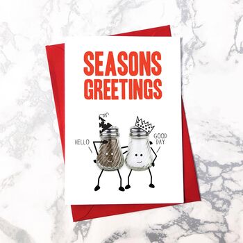 10 Christmas Food Pun Cards, Two X Five Designs, 4 of 6