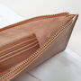 Personalised Leather Tan Pouch Bag, thumbnail 7 of 8