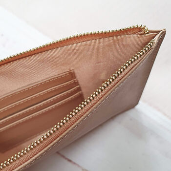 Personalised Leather Tan Pouch Bag, 7 of 8