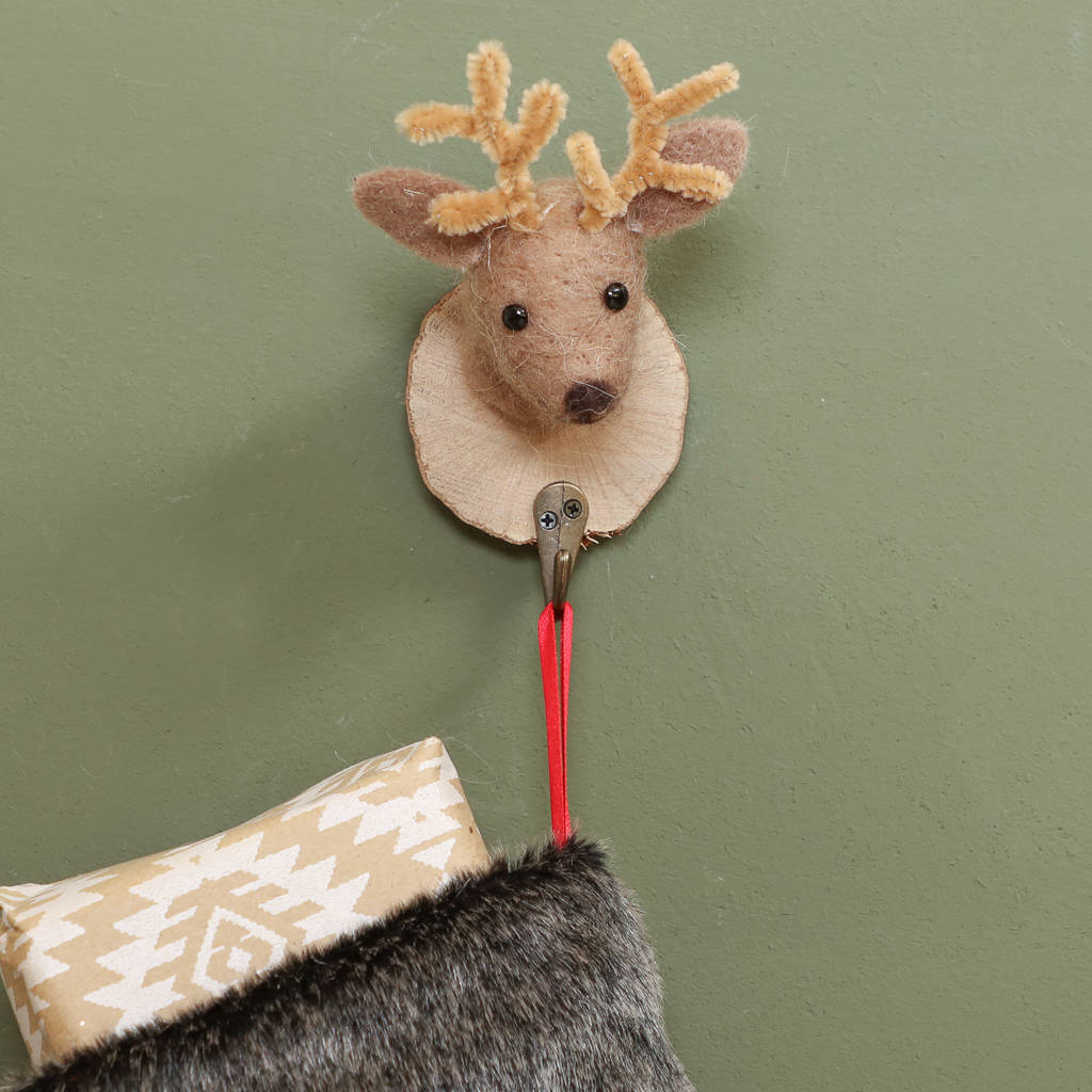 Novelty Reindeer Head Stocking Hook By Dibor ...