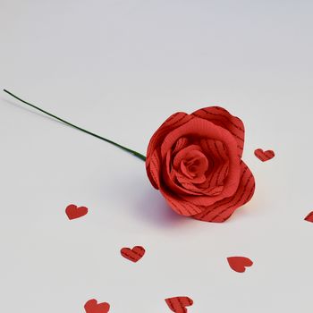 Red Valentines Personalised Storyteller Paper Rose, 4 of 4