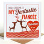 Personalised Fiancé Or Fiancee Christmas Card, thumbnail 4 of 4