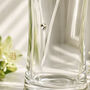 Wedding Anniversary Gift Engraved Crystal Glass Vase, thumbnail 2 of 10