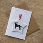 Festive Dog Breed Christmas Keepsake Card, thumbnail 1 of 4