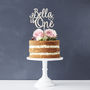Personalised Children's Birthday Wooden Cake Topper, thumbnail 2 of 5
