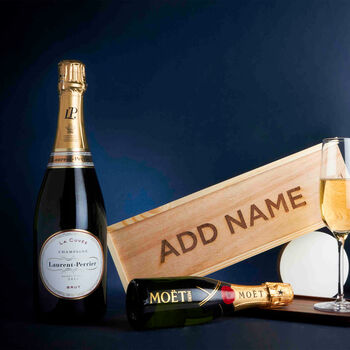 Laurent Perrier Champagne And Personalised Double Flute, 4 of 5