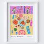 Indian Curry House Table Scene Art Print, thumbnail 4 of 5