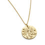 Chunky 14 K Gold Plated Layer Goddess Necklace, thumbnail 6 of 12