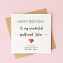 Personalised Birthday Card For Girlfriend Or Partner, thumbnail 3 of 7