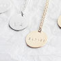 Personalised Large Disc Necklace, thumbnail 1 of 6