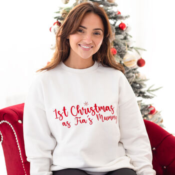 Ladies First Christmas Personalised Sweatshirt Jumper, 2 of 6