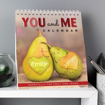 Personalised Couples Desk Calendar, 2 of 3