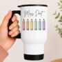 Teacher Crayon Travel Mug, thumbnail 1 of 3