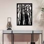 Wooden Forest Laser Cut Trees Wall Art Decor, thumbnail 7 of 9