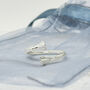 Sterling Silver Horse Hoof Adjustable Ring, thumbnail 1 of 7
