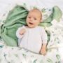 Forest Bamboo Organic Cotton Muslin Baby Blanket, thumbnail 1 of 5