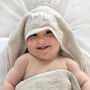 Personalised Baby Towel And Unisex Baby Bears Gift Set, thumbnail 3 of 7