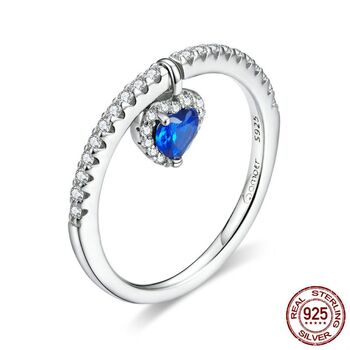 Ring Heart Silver Blue, 5 of 5