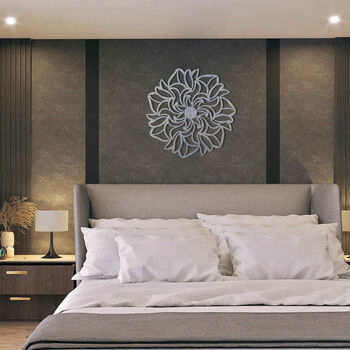 Wooden Mandala Flower Enriching Spaces With Zen Vibes, 7 of 12