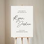 Autograph Personalised Wedding Welcome Sign, thumbnail 2 of 4