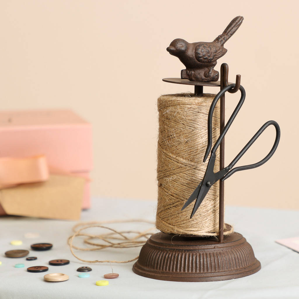 vintage iron craft twine dispenser by dibor