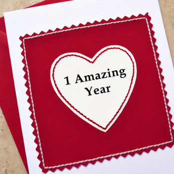 'One Amazing Year' 1st Anniversary Card, 3 of 3