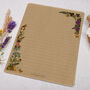 A5 Kraft Letter Writing Paper With Meadow Flowers, thumbnail 3 of 4