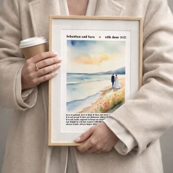 Personalised Wedding Print Love Is Patient Two, 7 of 12