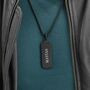 Personalised Men's Black Steel Dog Tag Necklace, thumbnail 5 of 9