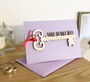 Personalised Love Is The Key Valentines Keepsake Card, thumbnail 1 of 10