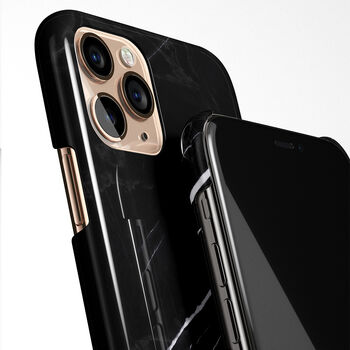 Pure Black Marble Case For iPhone, 2 of 4