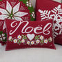 Mini Noel Christmas Cushion, thumbnail 2 of 4