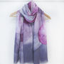 Pink And Plum Spot Print Scarf Gift Boxed With Card, thumbnail 3 of 6