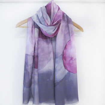 Pink And Plum Spot Print Scarf Gift Boxed With Card, 3 of 6