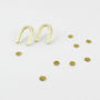 Gold Union Stud Earrings With Love Note, thumbnail 3 of 7
