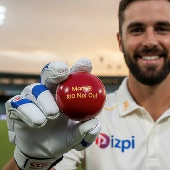 Personalised Vintage Leather Cricket Ball, 9 of 12