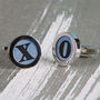 Personalised Initial Letter Cufflinks For Him, thumbnail 2 of 5