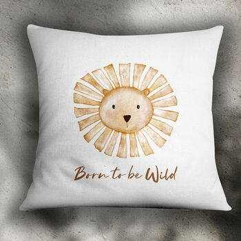 Lion Born To Be Wild Cushion, 2 of 4