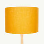 Linen Golden Mustard Yellow Lampshade, thumbnail 2 of 10