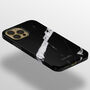 Minimal Black Marble Tough Case For iPhone, thumbnail 2 of 4