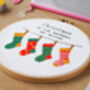 Christmas Stockings Cross Stitch Kit, thumbnail 4 of 4