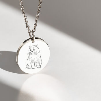 Custom Pet Portrait Necklace, 4 of 10