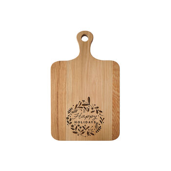 Oak Cheeseboard 'Happy Holidays' | Tableware | Festive | Christmas Party, 2 of 2
