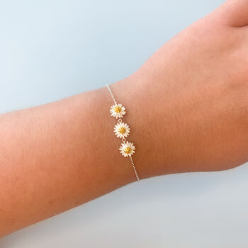 Sterling Silver Daisy Chain Bracelet, 2 of 6
