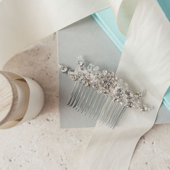 Crystal And Diamante Bridal Comb, 3 of 3