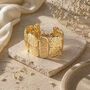 Roman Chunky Gold Statement Necklace, thumbnail 3 of 6
